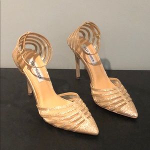 Gold Strappy Heels